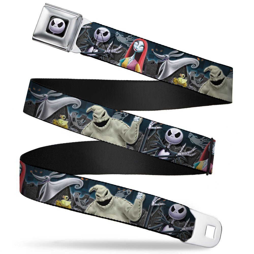 9580 Seatbelt Belt - Nightmare Before Christmas 4-Character Group/Cemetery